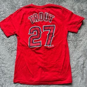 Majestic Mike Trout Los Angeles Angels MLB Tshirt Jersey